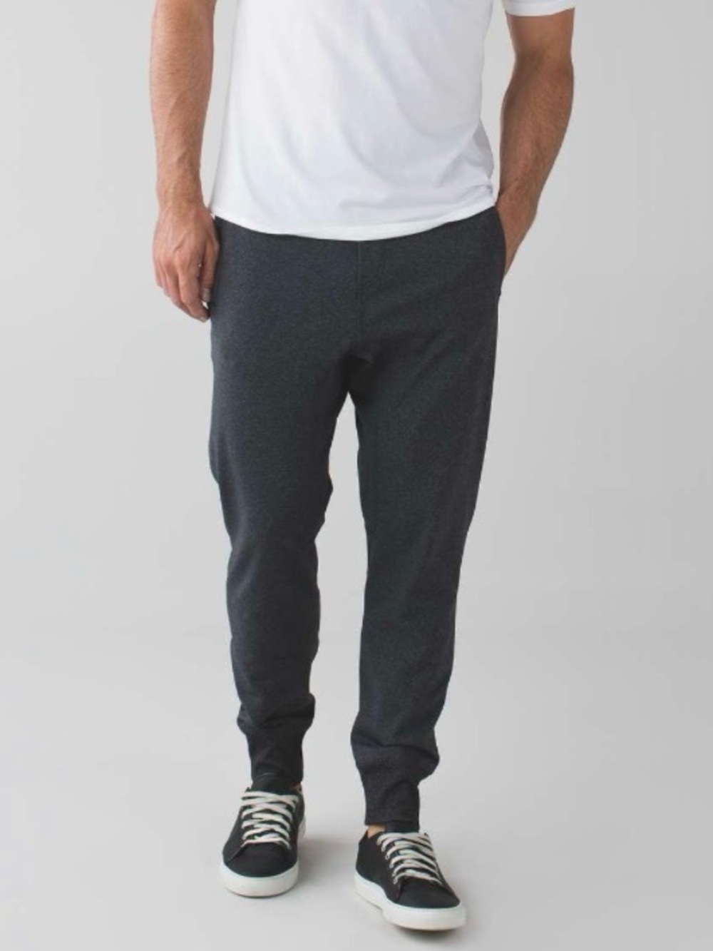 Lululemon Anti-Gravity Jogger Heathered Black Luon Drawstring Pants Men’s S